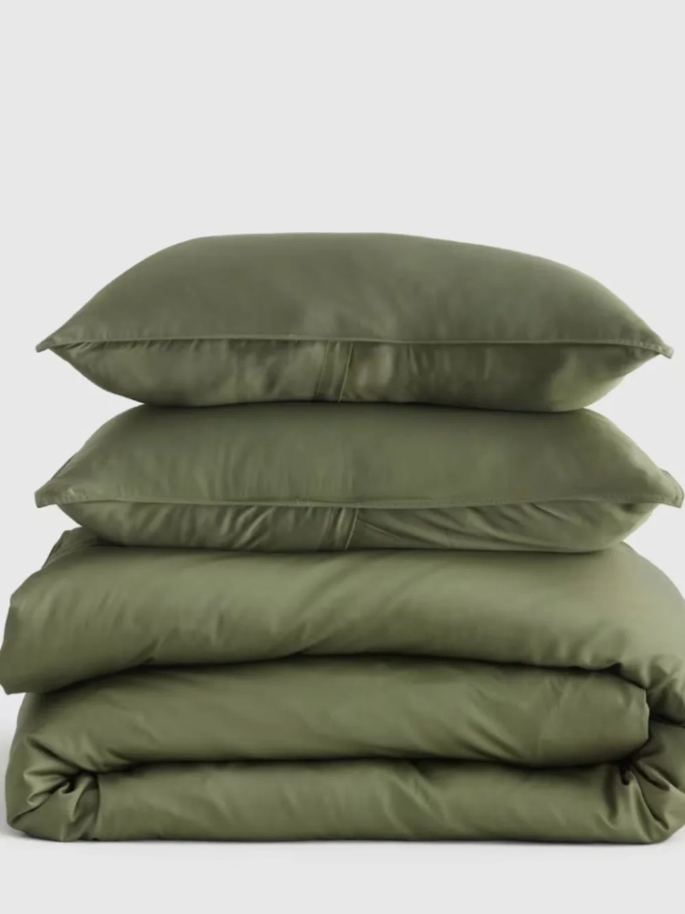 New Bamboo Sham set of 2 Dusty Olive Green Standard